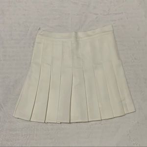 White Pleated Skirt